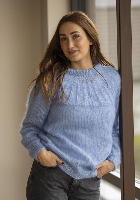"Måne" Tröja - Viking Design 2517-5 Kit - XS-XXXL - Viking Kid-Silk