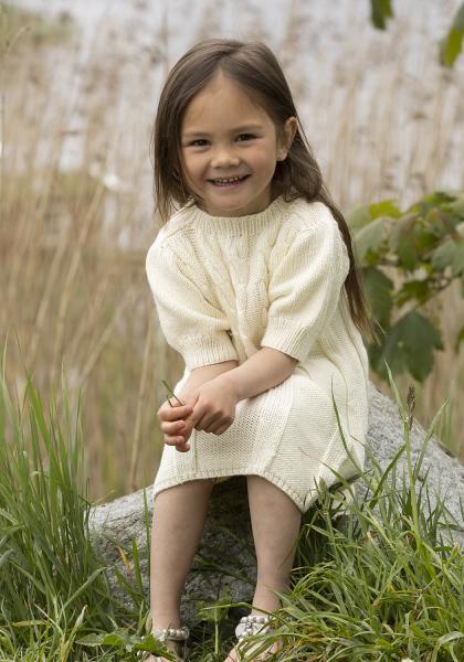 "Malina" Kjole - Viking Design 2324-7 Kit - 2-12 År - Viking Bamboo