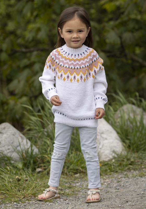 "Linde" Tröja - Viking Design 2324-4A Kit - 2-12 år - Viking Bamboo