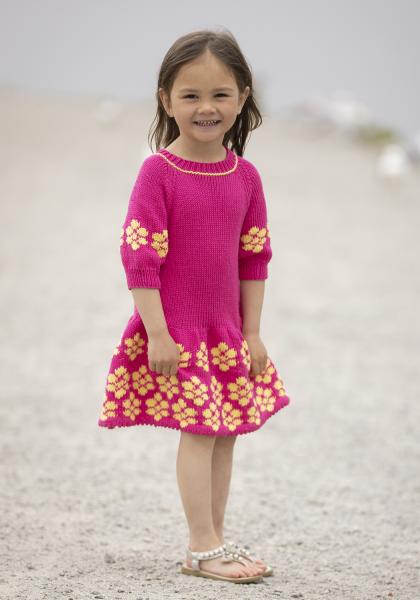 "Paradis" Kjole - Viking Design 2324-1 Kit - 1-12 År - Viking Bamboo
