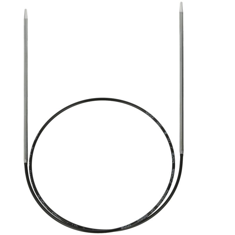 Addi Black Classic Rundstickor 60 cm 6,5 mm