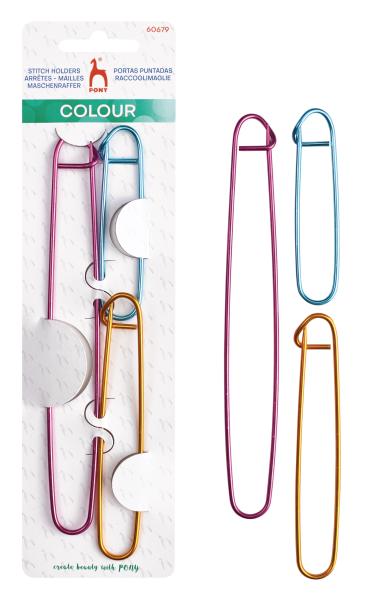 PONY maskeholder assorteret aluminium (3STK)