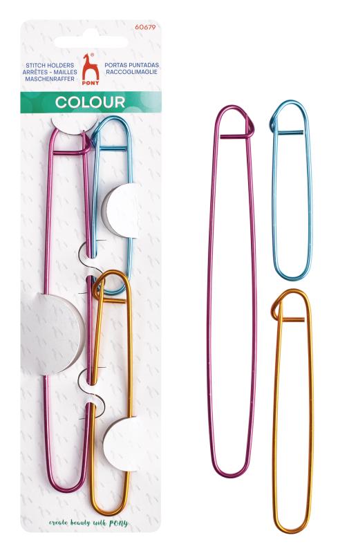 PONY maskeholder assorteret aluminium (3STK)