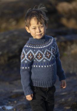 "Helios" Genser - Viking Design 2407-13A Kit - 2 - 12 år - Viking Hobbygarn