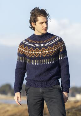 "Helios" Genser - Viking Design 2407-12A Kit - XS-XXL - Viking Hobbygarn