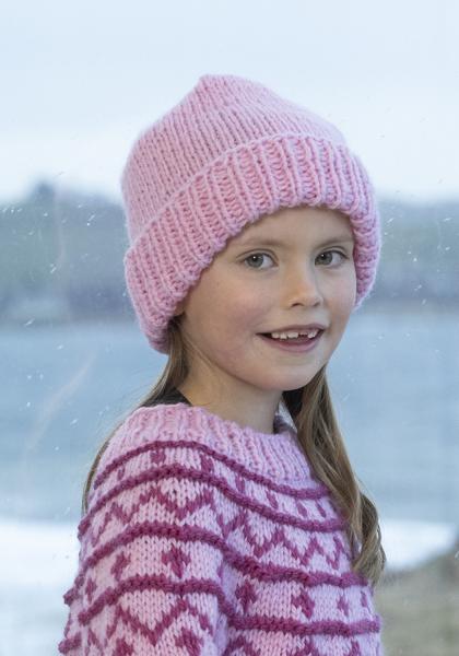 "Akira" Hue - Viking Design 2407-8B Kit - 2 - 12 år og S - L - Viking Hobbygarn