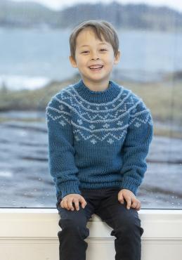 "Zuri" Genser - Viking Design 2407-7A Kit - 2 - 12 år - Viking Hobbygarn