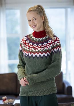 "Kraft" genser- Viking Design 2334-3A Kit - XS-XXL - Viking Wool