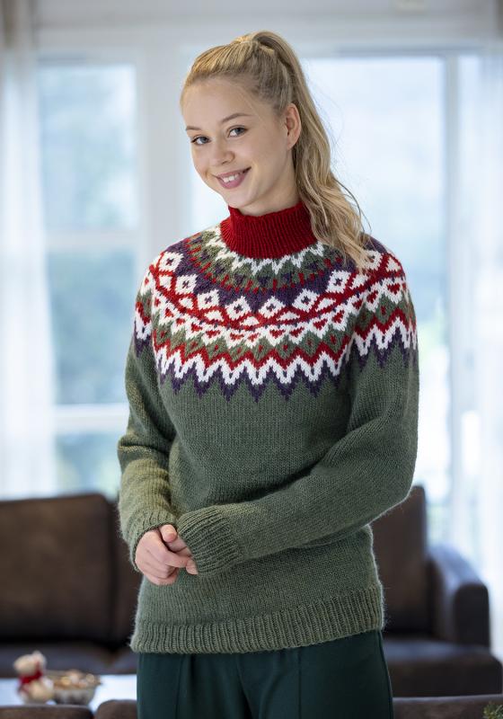 "Kraft" tröja- Viking Design 2334-3A Kit - XS-XXL - Viking Wool