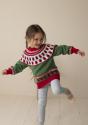 "Mariehøne" Genser - Viking Design 2314-8 Kit - 1 - 8 år - Viking Baby merino