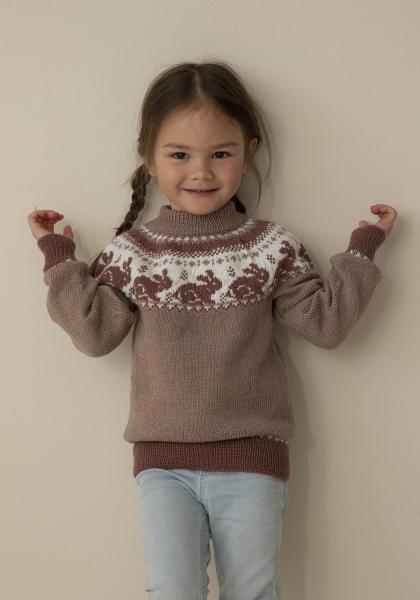 "Kanin" Genser - Viking Design 2314-7 Kit - 1 - 8 år - Viking Baby merino