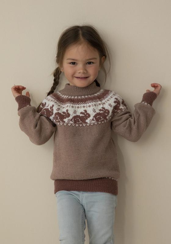 "Kanin" Tröja - Viking Design 2314-7 Kit - 1 - 8 år - Viking Baby merino