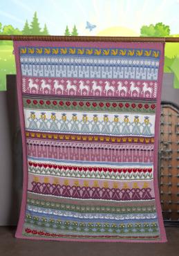 Prinsesse tæppe - Viking Design 2505-6 Kit - 102 x 140 cm - Viking Alpaca Storm