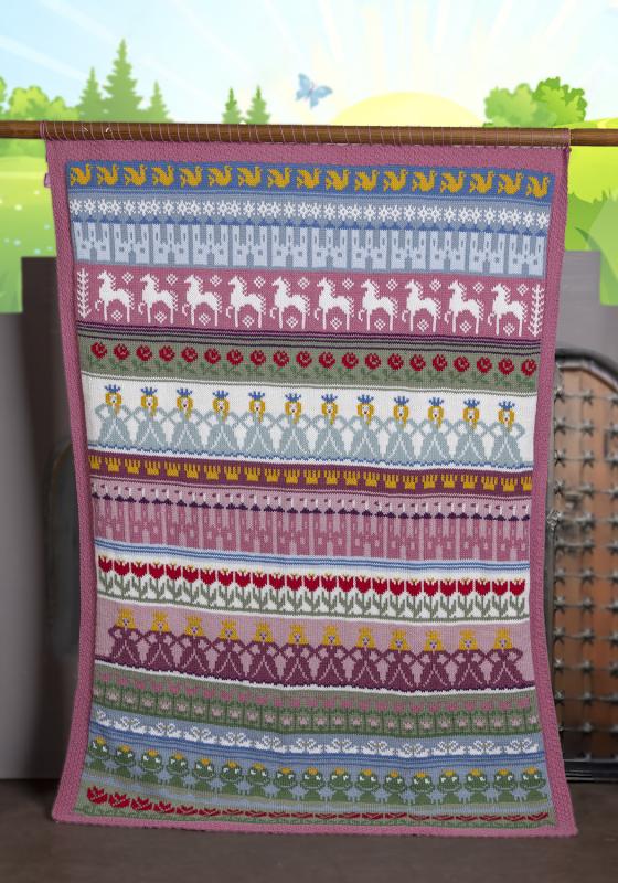 Prinsessa filt - Viking Design 2505-6 Kit - 102 x 140 cm - Viking Alpaca Storm