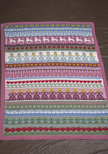 Prinsesse tæppe - Viking Design 2505-6 Kit - 102 x 140 cm - Viking Alpaca Storm