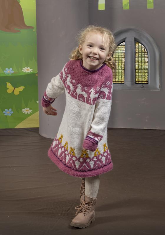 Cassandra tunika - Viking Design 2505-2B Kit - 2-12 År - Viking Alpaca Storm