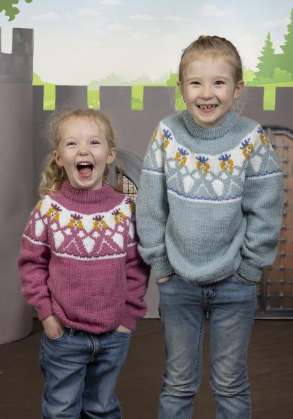 Vanessa genser - Viking Design 2505-1B Kit - 2-12 År - Viking Alpaca Storm