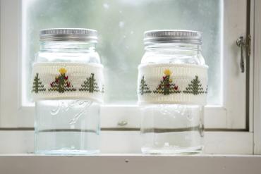 Krukke og lyspynt Det heldigste træ i skoven - Viking Design 1715-1CA kit - Viking Bjørk