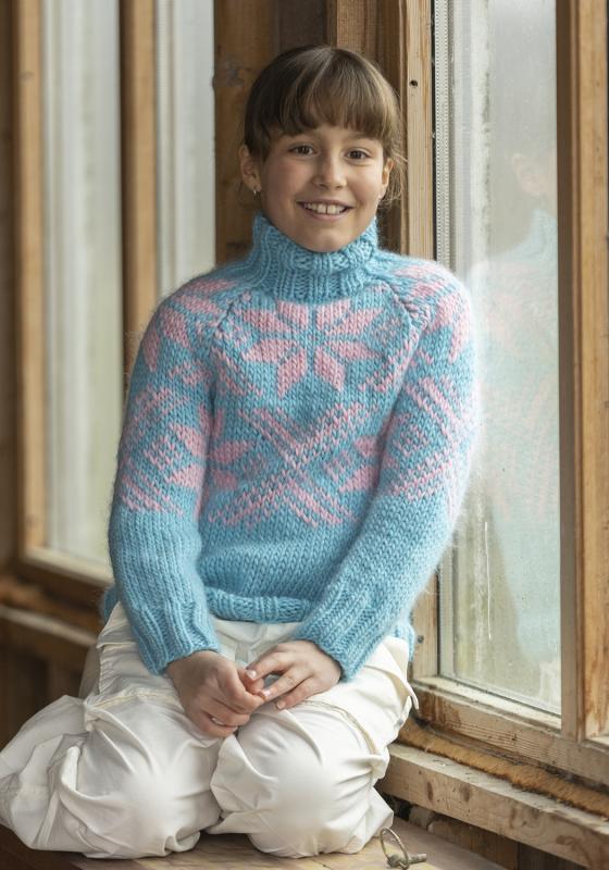"Sno" tröja- Viking Design 2410-4D Kit - 4 - 12 år - Viking Snorre