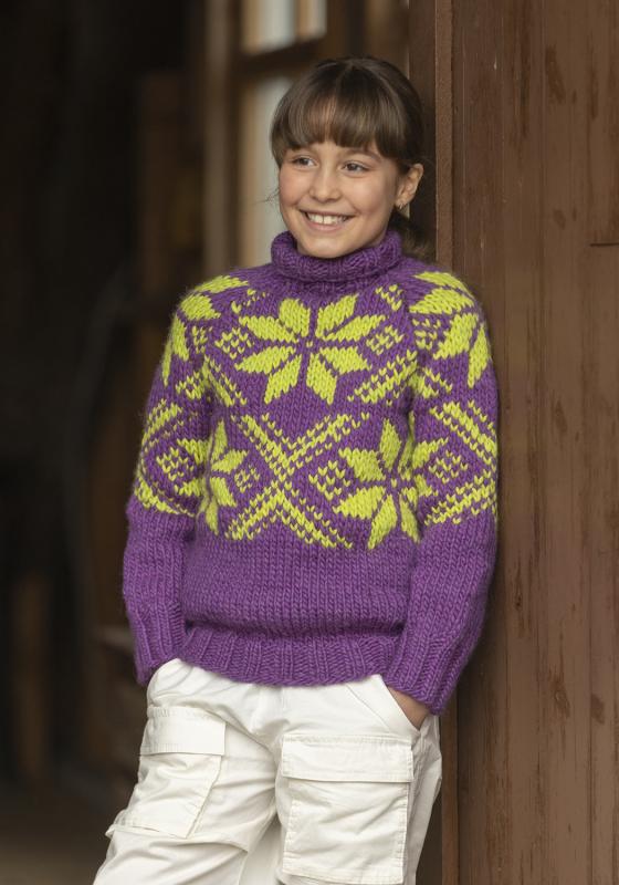 "Sno" tröja- Viking Design 2410-4B Kit - 4 - 12 år - Viking Snorre