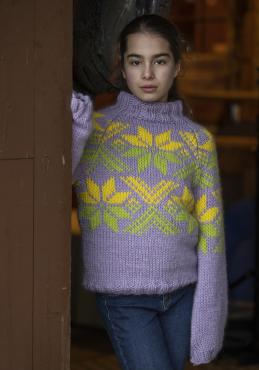 "Snoi" genser- Viking Design 2410-1D Kit - 4 - 12 år - Viking Snorre