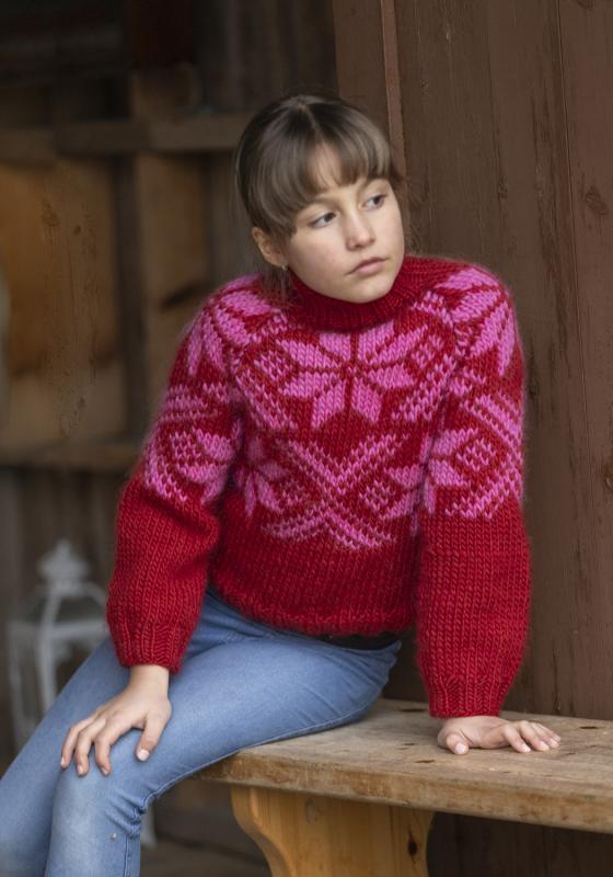 "Snoi" tröja- Viking Design 2410-1A Kit - 4 - 12 år - Viking Snorre