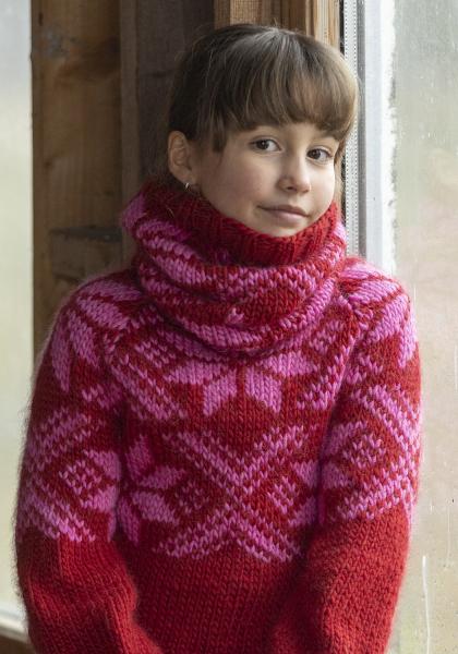 "Snoi" genser- Viking Design 2410-1A Kit - 4 - 12 år - Viking Snorre
