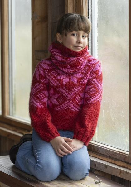 "Snoi" genser- Viking Design 2410-1A Kit - 4 - 12 år - Viking Snorre