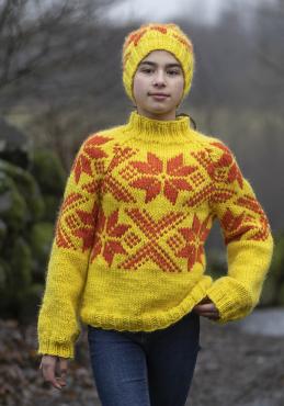 "Snoi" genser- Viking Design 2411-2 Kit - 4 - 12 år - Viking Snorre