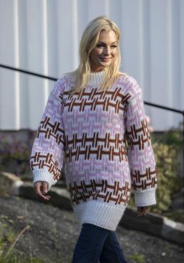 "Cherry pie" genser - Viking Design 2426-12 Kit - XS-XXXL - Viking Snorre 