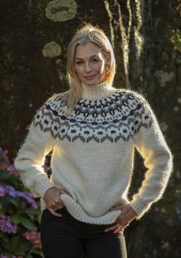 "White Mustang" genser- Viking Design 2426-3B Kit - XS-XXL - Viking Snorre