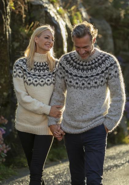 "Earl grey" genser- Viking Design 2426-3A Kit - XS-XXL - Viking Snorre