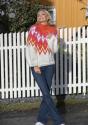 "Orange Blossom" genser- Viking Design 2426-1C Kit - XS-XXL - Viking Snorre