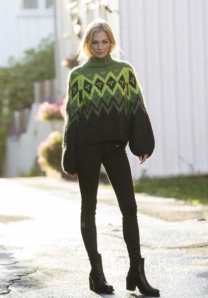 "Green river" genser- Viking Design 2426-1A Kit - XS-XXL - Viking Snorre