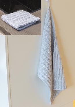 Leia håndklæde og klud - Viking Design 2427-18E Kit - 30 x 45/25 x 25 cm - Viking Linus