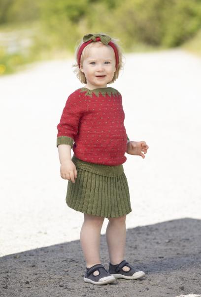 "Cerena" Genser, nederdel og hårbånd - Viking Design 2018-4 Kit - 2 - 12 år - Viking Bjørk