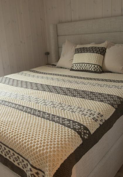 Jinny tæppe - Viking Design 2427-8 Kit - 160 x 200 cm - Viking Sportsragg