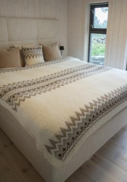 Kathrine tæppe - Viking Design 2427-5 Kit - 181 x 200 cm - Viking Alpaca Bris