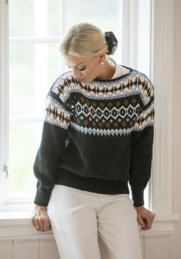 "Maria" Genser - Viking Design 2428-11 Kit - XS-XXXL - Viking Alpaca Storm