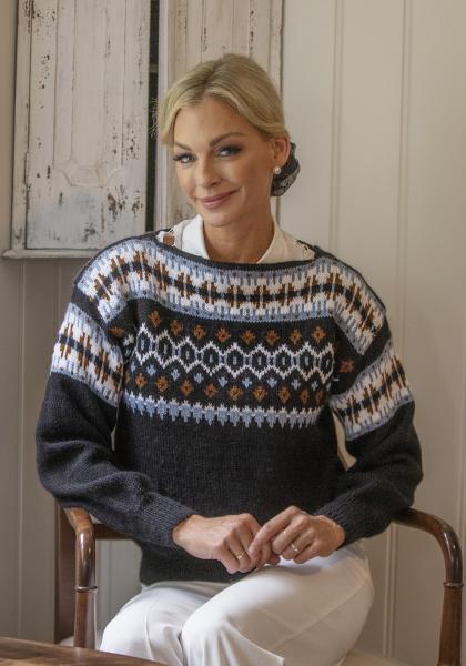 "Maria" Genser - Viking Design 2428-11 Kit - XS-XXXL - Viking Alpaca Storm