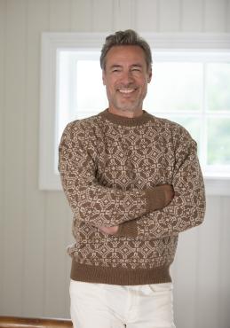 "Tollak" Genser - Viking Design 2428-10 Kit - XS-XXXL - Viking Alpaca Storm