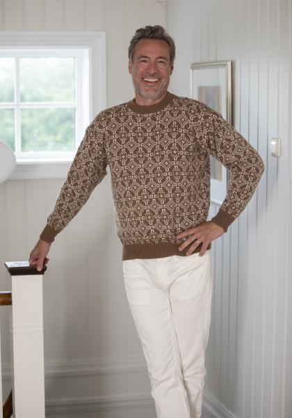 "Tollak" Genser - Viking Design 2428-10 Kit - XS-XXXL - Viking Alpaca Storm