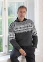 "Siggor" Genser - Viking Design 2428-9 Kit - XS-XXXL - Viking Alpaca Storm