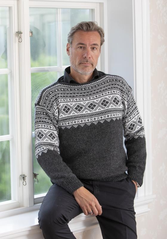 "Siggor" Tröja - Viking Design 2428-9 Kit - XS-XXXL - Viking Alpaca Storm