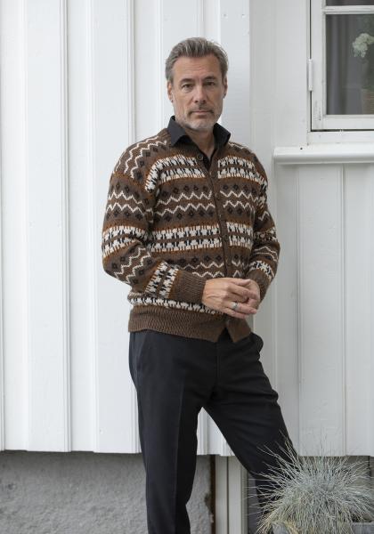 "Tynnes" Kofte - Viking Design 2428-8 Kit - XS-XXXL - Viking Alpaca Storm