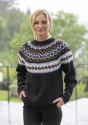 "Maren" Genser - Viking Design 2428-4 Kit - XS-XXL - Viking Alpaca Storm