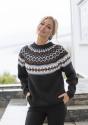 "Maren" Genser - Viking Design 2428-4 Kit - XS-XXL - Viking Alpaca Storm