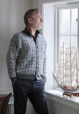 "Tudor" Kofte - Viking Design 2428-2A Kit - XS-XXXL - Viking Alpaca Storm
