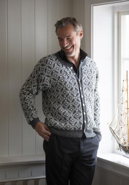 "Tudor" Kofte - Viking Design 2428-2A Kit - XS-XXXL - Viking Alpaca Storm