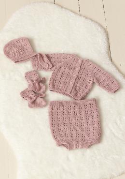 "Tiriltunge" Sæt, Jakke, blebuks, kyse og sokker - Viking Design 2326-2 Kit - 1-24 mdr - Viking Bjørk